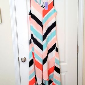 V-Striped Dress